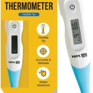 TATA 1mg T1MG/DT03 Flexible Tip Digital Thermometer with One Touch Operation for Child and Adult Thermometer  (White)